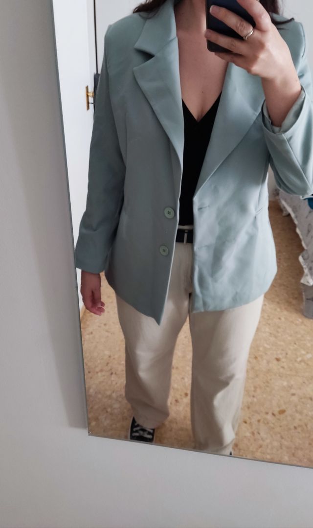 Americana verde agua - Talla L