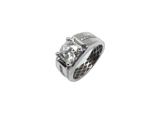 sello oro 18k con diamante de laboratorio