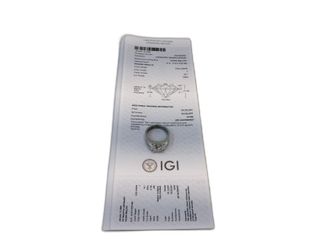 sello oro 18k con diamante de laboratorio