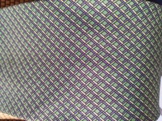 Corbata Italiana Seda Natural verde y morada