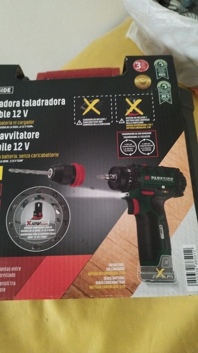 Trapano avvitatore Parkside 12V (2 pezzi)