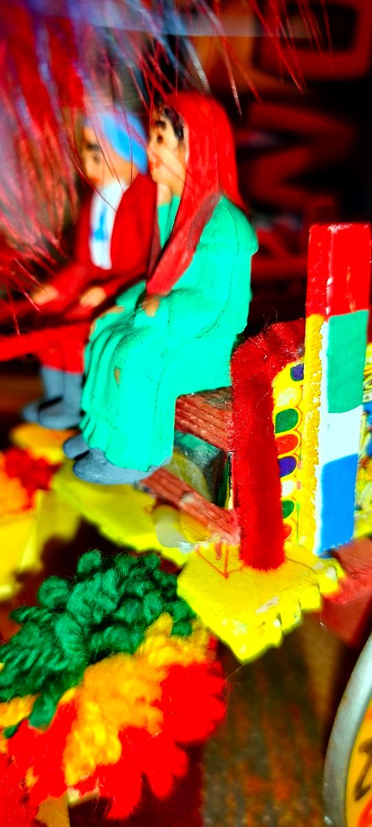 Carrettino Vintage in Legno 25cm