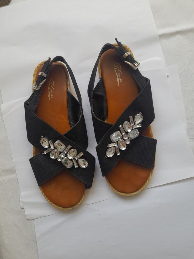 Sandalias negras mujer talla 38