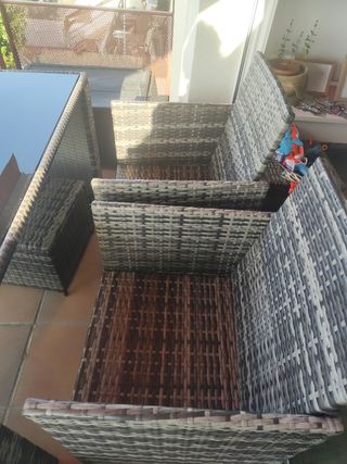 Mesa jardín - Exterior - mimbre