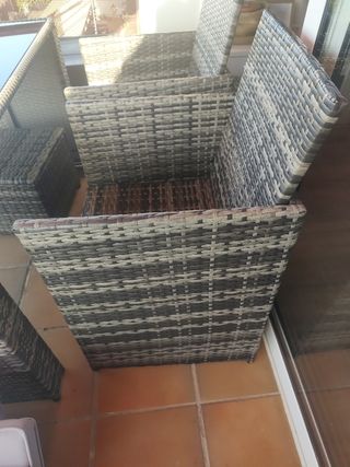 Mesa jardín - Exterior - mimbre
