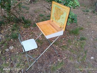 Pupitre Escolar Infantil Plegable Vintage 