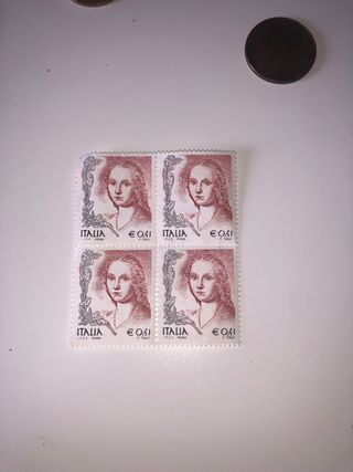 4 francobolli Italia 0,41€