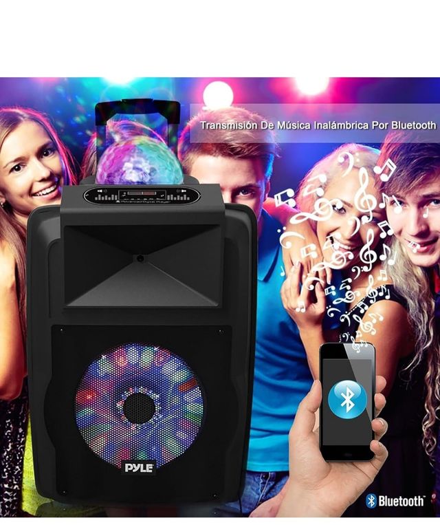 Altavoz PYLE Bluetooth 700W con Luces