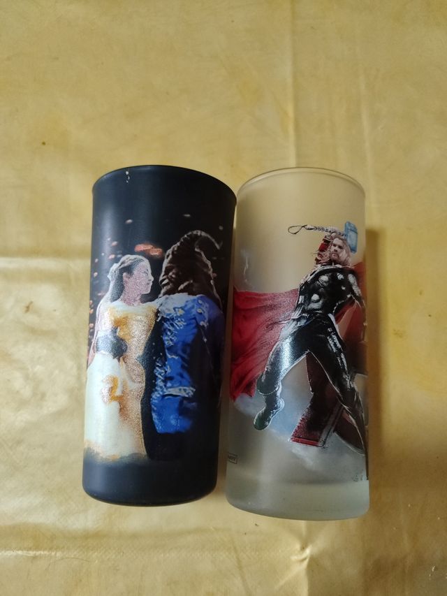 2 Vasos Belleza y Thor