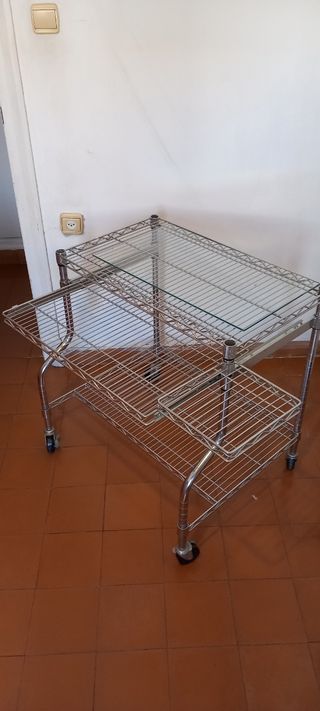 Escritorio p ordenador acero inoxidable