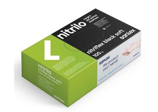 Guantes de Nitrilo Negro talla "L" - Santex