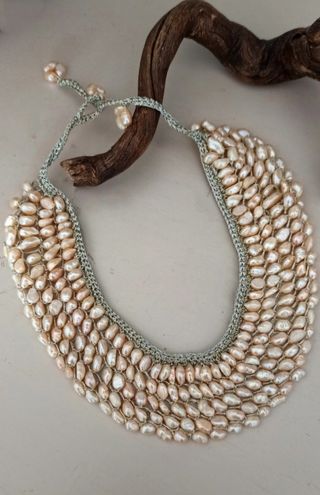 Collar gargantilla de perlas