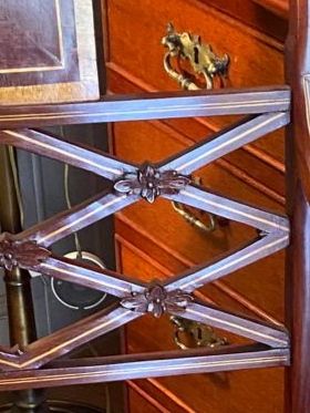 Silla escritorio madera-cuero