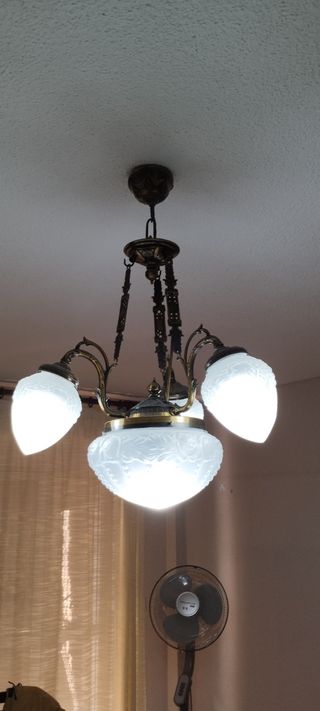 Lampara antigua 4 luces