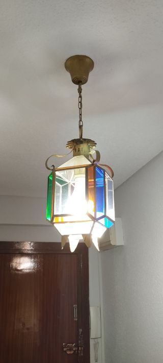 Lámpara vintage multicolor