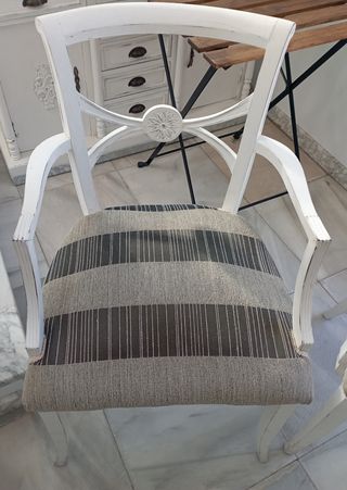 Sillones antiguos blancos - 2 unidades