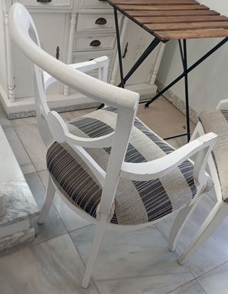 Sillones antiguos blancos - 2 unidades