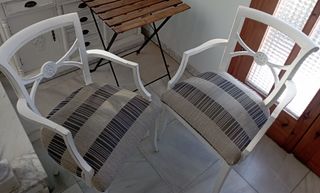 Sillones antiguos blancos - 2 unidades