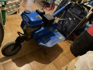 Remolque + máquina cavar