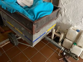 Remolque + máquina cavar