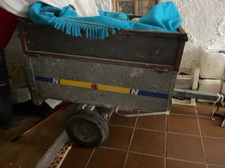 Remolque + máquina cavar