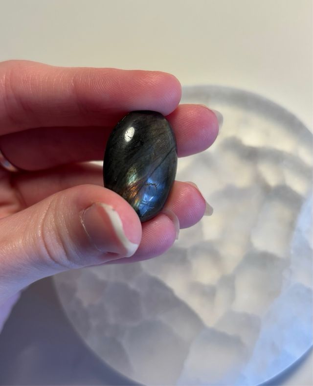 Mineral labradorita rodada