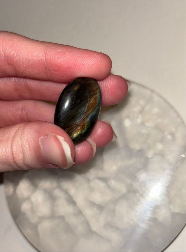 Mineral labradorita rodada