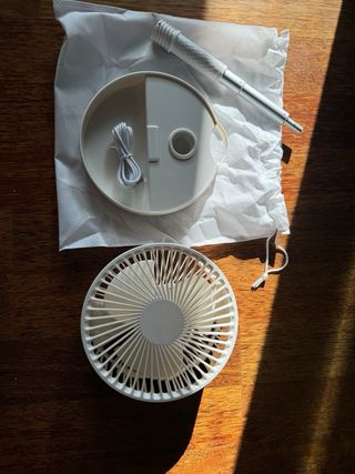Ventilador plegable blanco