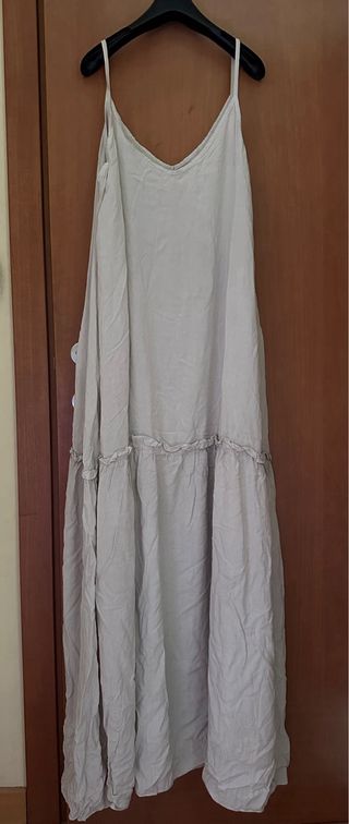 Vestito lungo grigio chiaro Antonello Serio