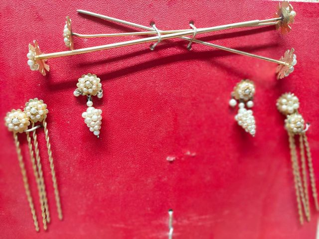 Aderezo Fallera niña: pendientes y horquillas