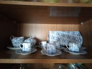 Juego té/café 



porcelana azul y blanco