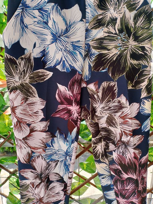 Pantaloni Goldenpoint fiori tg S