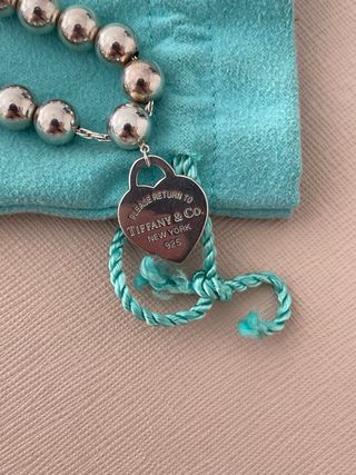 Pulsera Tiffany plata 8mm