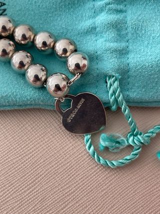 Pulsera Tiffany plata 8mm