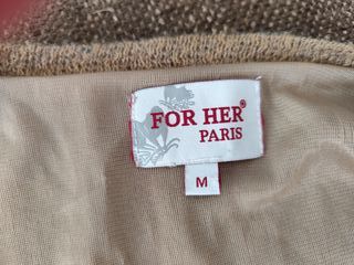 Jersey fino bohemio con diferentes tejidos en tono