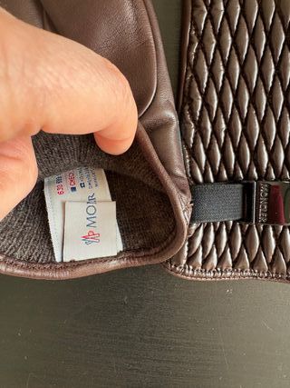 Guantes Moncler Marrón Piel