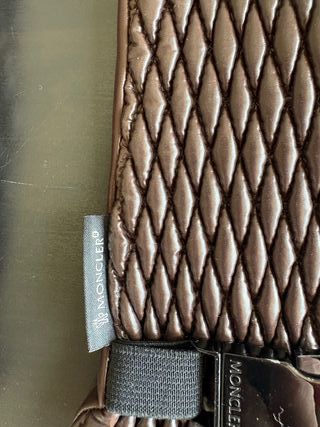 Guantes Moncler Marrón Piel