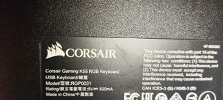 Teclado gaming Corsair K55 RGB