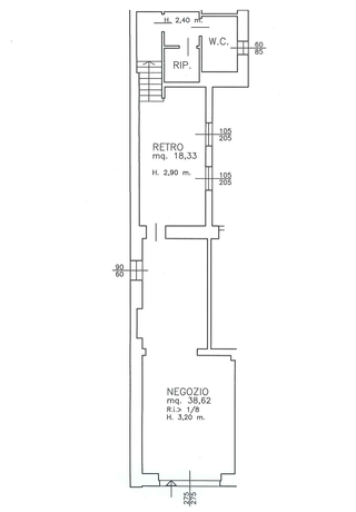 Locale commerciale Cantù centro - 1 vetrina