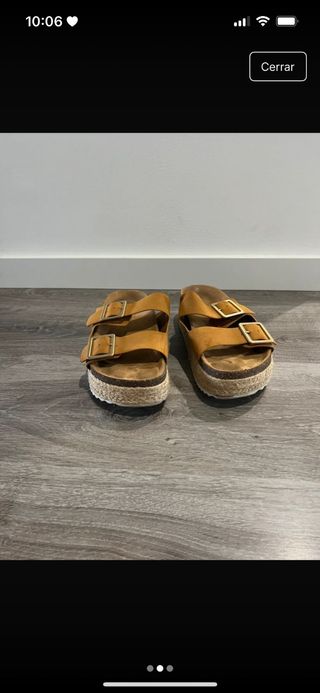 Sandalias plataforma marrón