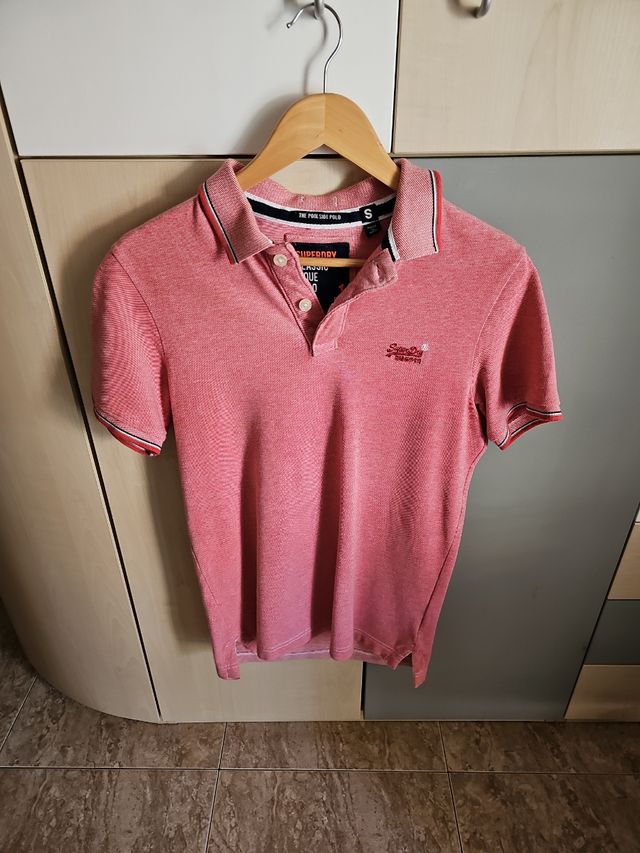 Polo Superdry rojo talla S