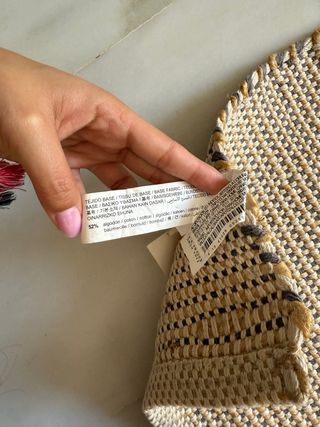 Alfombra yute beige Zara Home