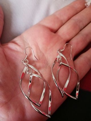 Pendientes plata largos
