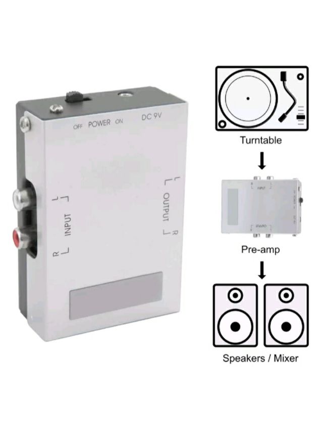 PRE AMPLIFICADOR TOCADISCOS QTX 128.513