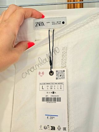 Traje camisa, bermuda y pantalón crochet zara
