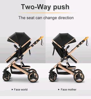 Cochecito 3 en 1: capazo, silla & huevo