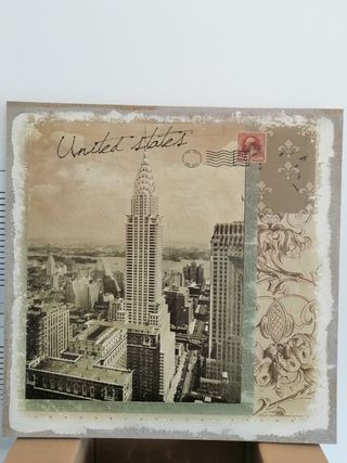 Cuadro Nueva York vintage