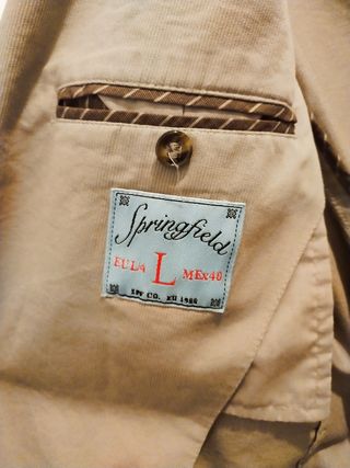 Americana beige caballero