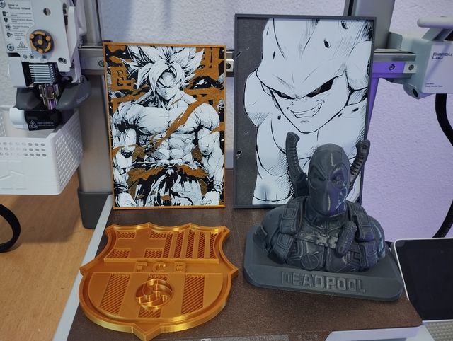 Lienzo Goku DBZ - Impresión 3D