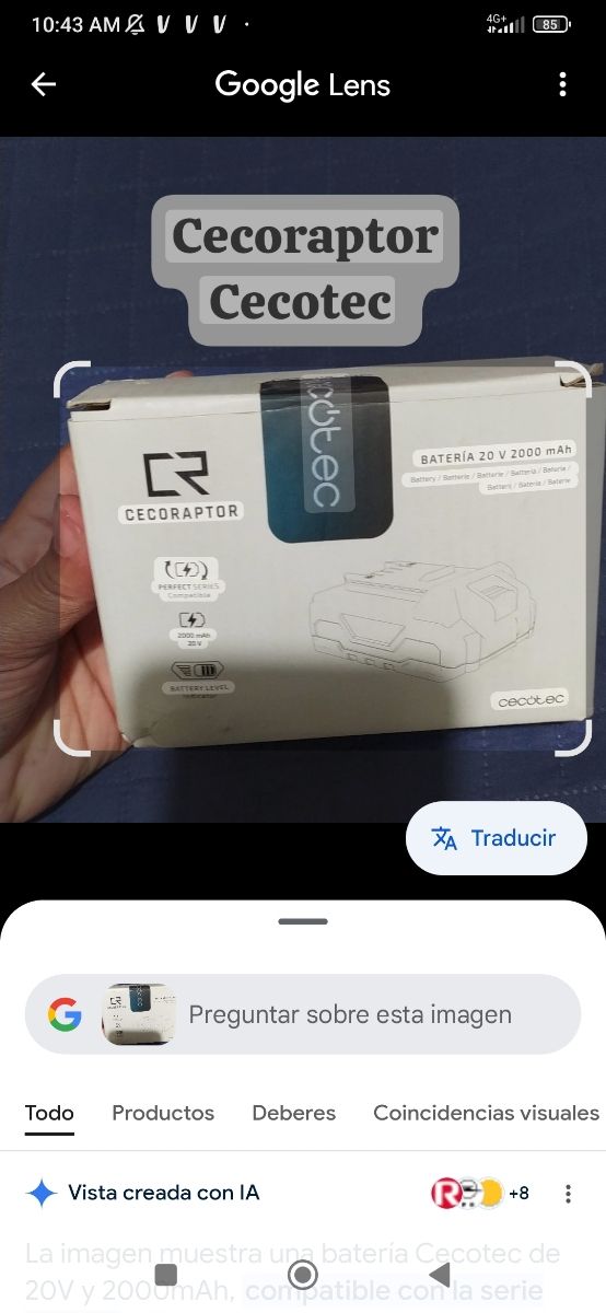 Batería Cecotec 20V 2000mAh